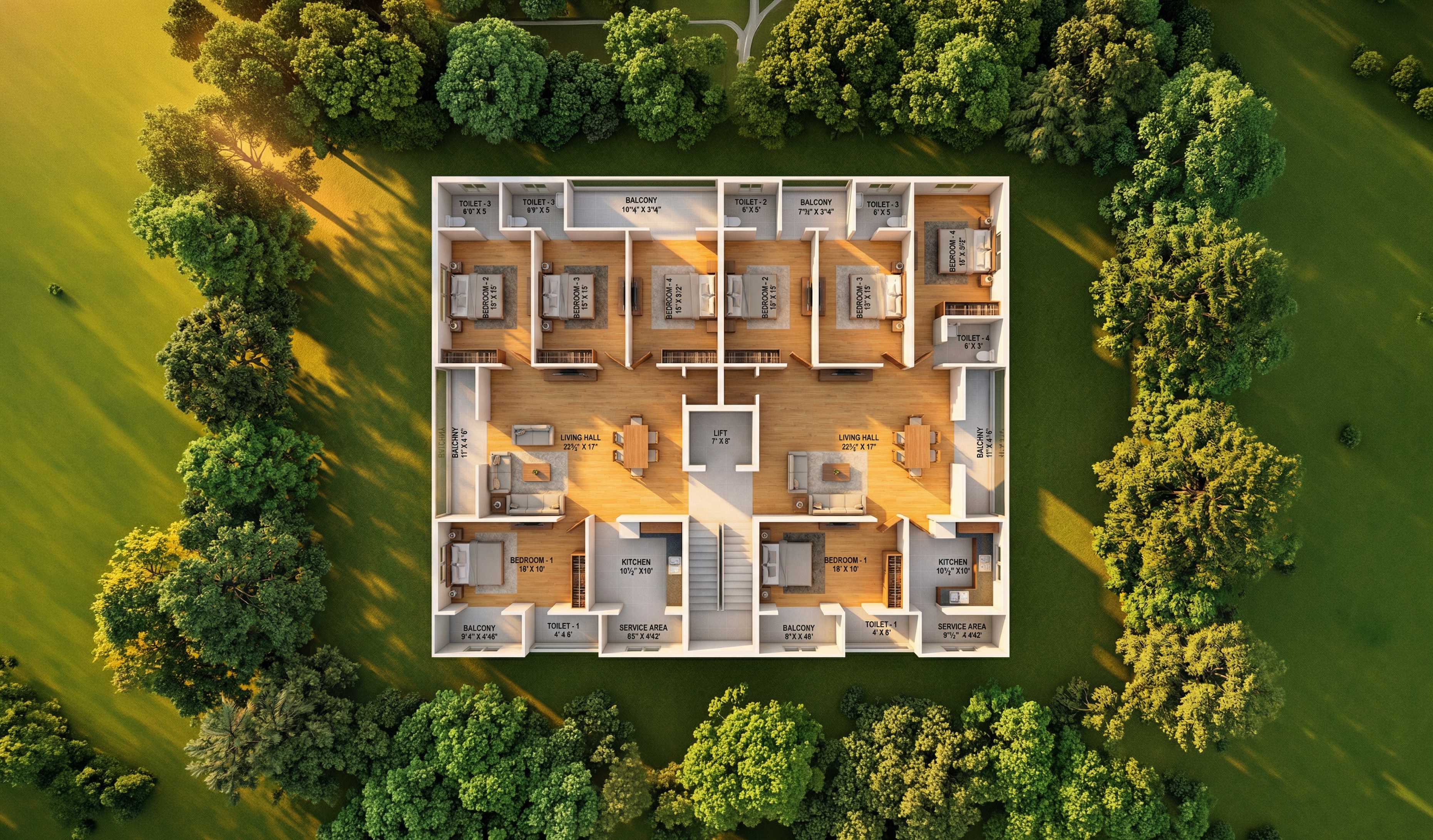 Block A floor 1 plan