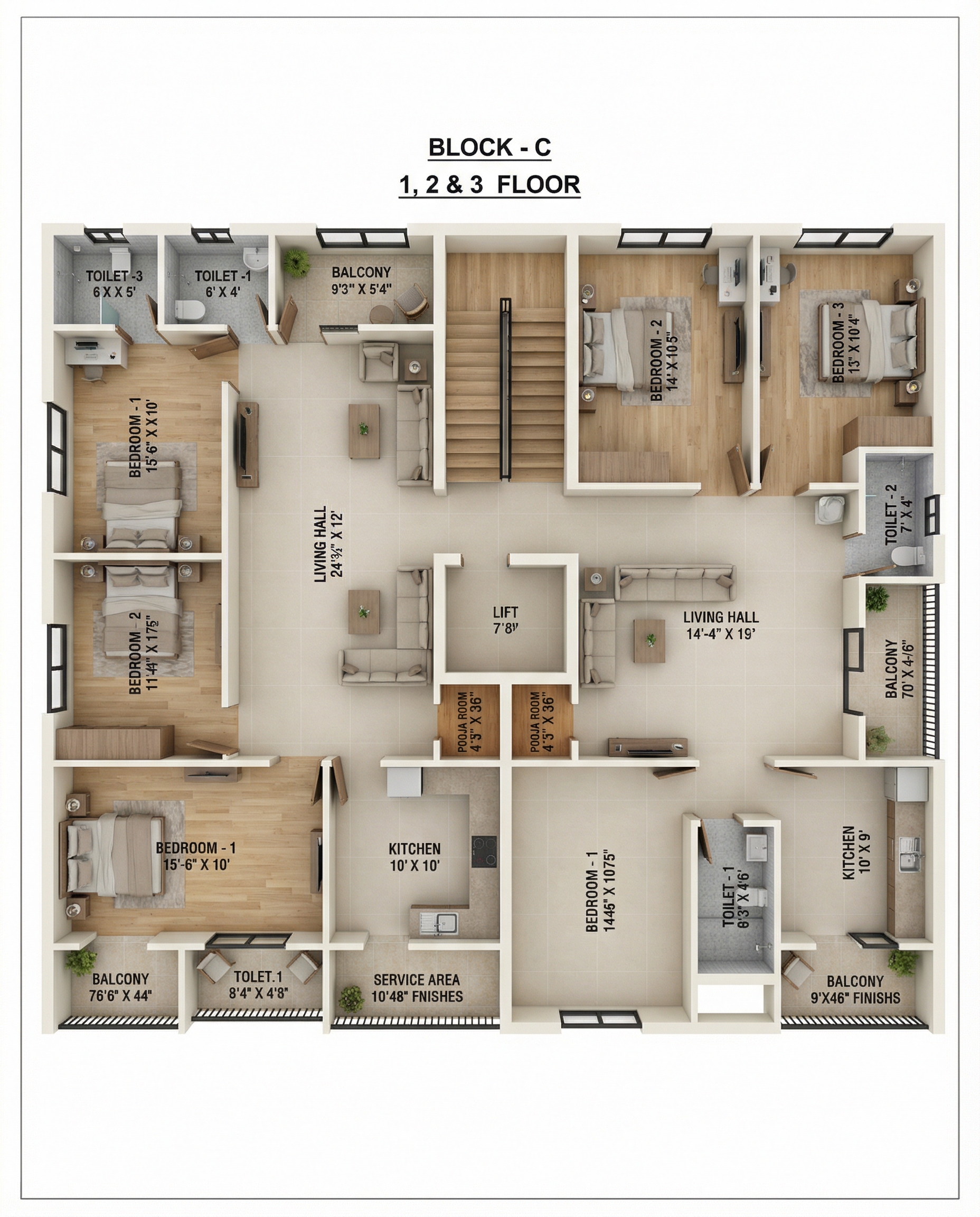 Vaasthu compliant layouts