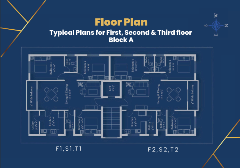 Block A — Typical Floor Plan